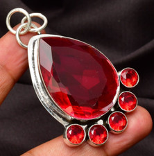 Garnet Gemstone Pendant 925