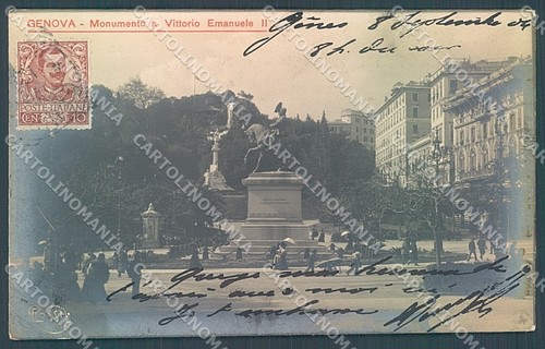 Genova città rossi - rossi, monumento