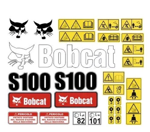 Bobcat s100 decalcomanie - bobcat,