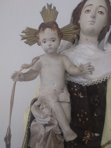 Madonna cartapesta 1800 - madonna,