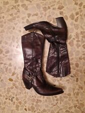 stivali donna nero giardini cuoio marrone Tgl.37