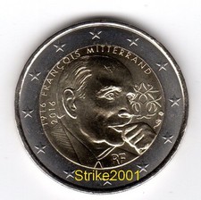 2 EURO COMMEMORATIVO FRANCIA 2016 François MITTERRAND fdc