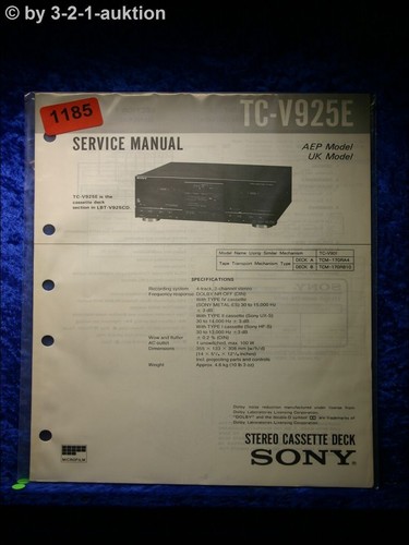 Sony service manual v925e - service,