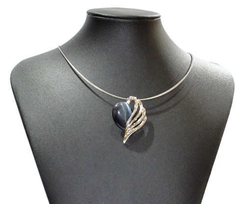 Necklace cats eye gray jewelry - necklace,