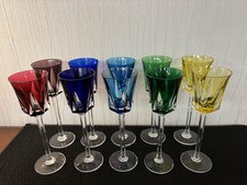 Lot Of 10 Crystal Wine Glasses