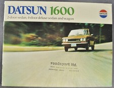 1970 Datsun 1600 Brochure 510 Sedan Wagon Nissan Excellent Original 70 Canadian