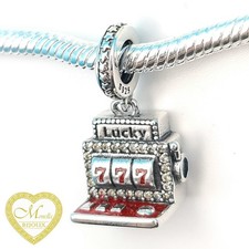 Charm argento slot machine 777