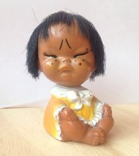 Mini BAMBOLA in gomma Vintage made in Korea Japan Doll