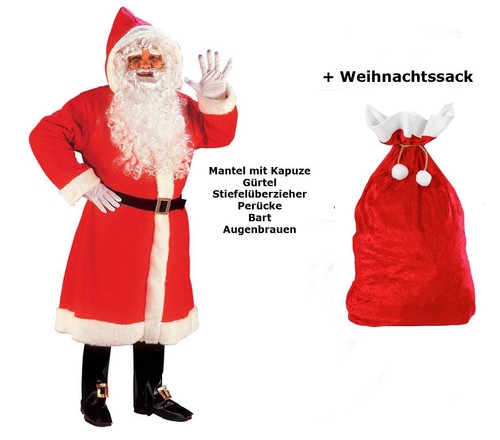 Cappotto lusso babbo natale - lusso,