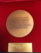 medaglia traversetolo 1989 riproduzione di Renato Brozzi 80 mm N° 029/110