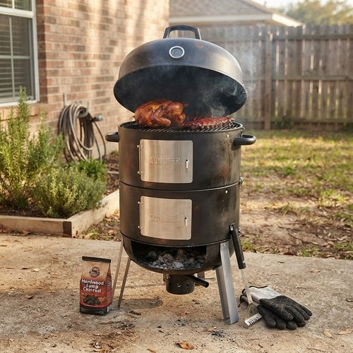 Barbecue carbone con - barbecue,