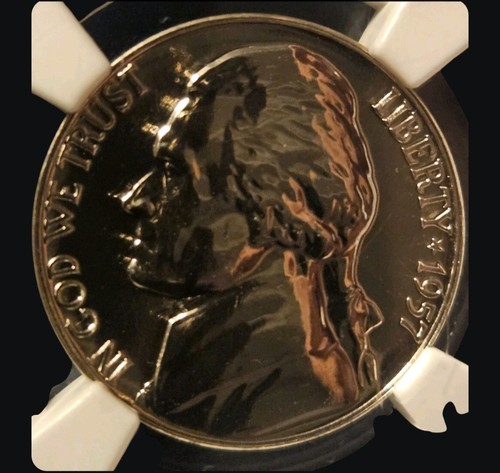 1957 jefferson nickel ngc - 1957, pr69