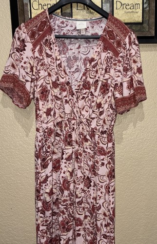 Abito knox rose rosso floreale - abito,