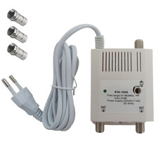 Amplificatore Antenna TV da interno Digitale Terrestre Filtro 5G 23 dB 1 IN 2OUT