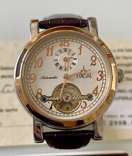 Orologio Hagal Mod. Superlative-Cronografo Uomo Placc. Oro/Pelle ORIGINALE NUOVO