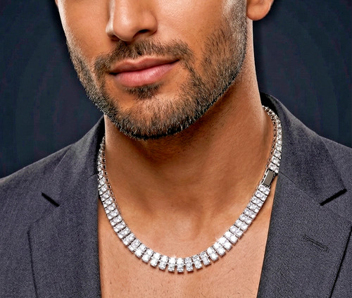 Collana catena taglio - , diamante