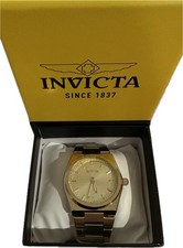 NEW Invicta Men's Gold Analog