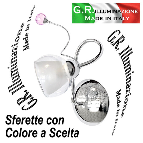 Applique moderna cromata - applique,
