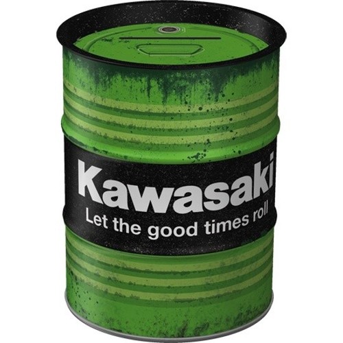 Salvadanaio olio moto kawasaki - salvadanaio,