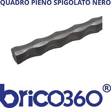 BARRA QUADRA IN FERRO BATTUTO  14x14 MARTELLATO SPIGOLATO PER INFERIATE Q. 14mm