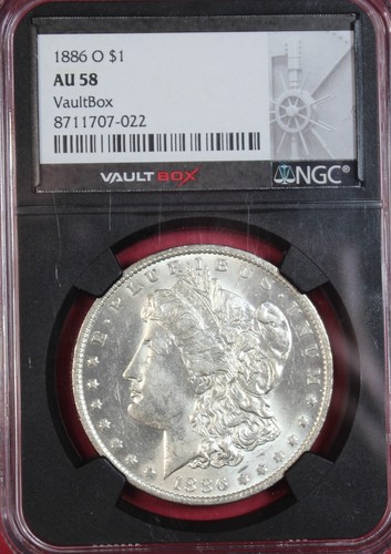 1886 dollaro morgan ngc au58 - ngc,