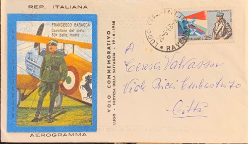 Aerogramma volo commemorativo - aerogramma,