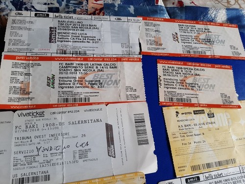 Lotto biglietti stadio - biglietti,