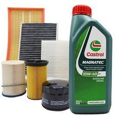 KIT TAGLIANDO TOYOTA YARIS 1.0 16V 68CV 50KW DAL 1999 AL 2005 4LT CASTROL 10W40