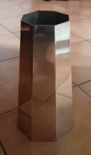 Vaso Ottagonale Metallo Argentato