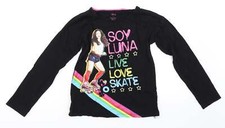 T-shirt base nero cotone