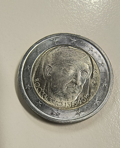 Moneta euro boccaccio - euro, italia