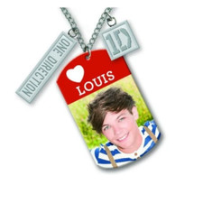 One Direction tag charm necklace -  Louis