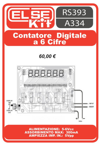 Digit digital meter 6vdc - 6,