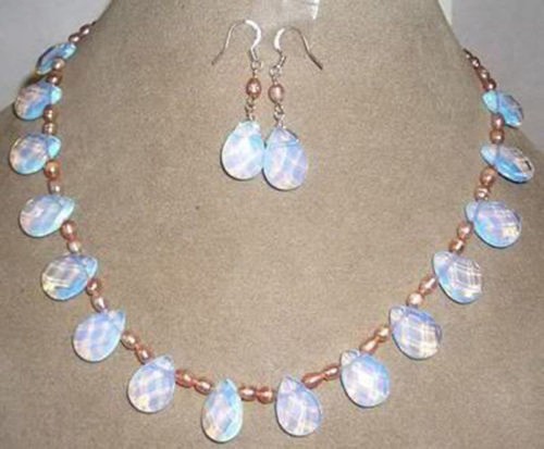Set orecchini collana perle