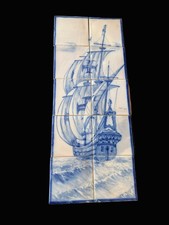 Pannello piastrelle dipinto a