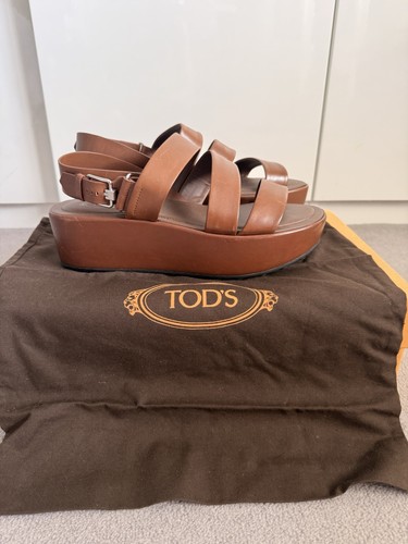 Sandali tod platform - platform, pelle