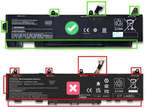 Batteria originale cc03xl - batteria, hp