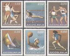 Jugoslavia 1972 Giochi Olimpici,Sport,Basket,Boxe,Pollanuoto,Nuoto,MNH