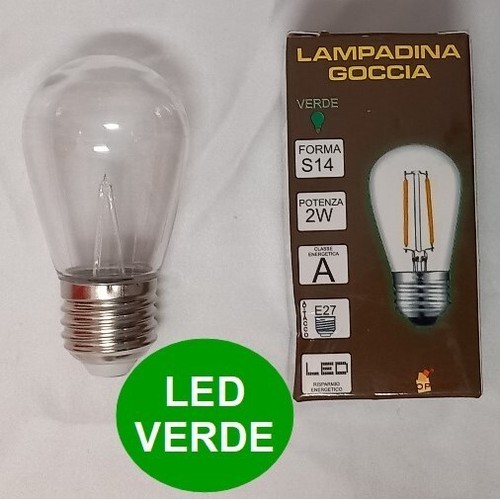 Lampadina led verde - verde, attacco