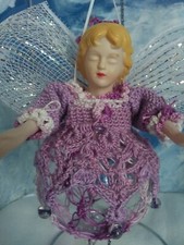 Ornamento angelo all'uncinetto