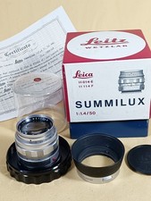 Leica SUMMILUX-M 50/1.4 nr 1884148 , year 1961, 2nd type SOOME/11114  BOXED MINT