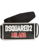 DSQUARED2 Cintura con placca