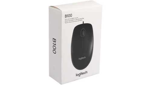 Mouse ottico b100 nero usb - nero,