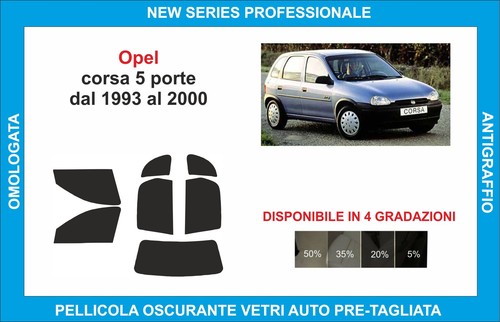 Pellicole oscuranti vetri - vetri, opel