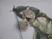 Cavalieri Templari Sigillo anello in Argento 925- produzione artigiana