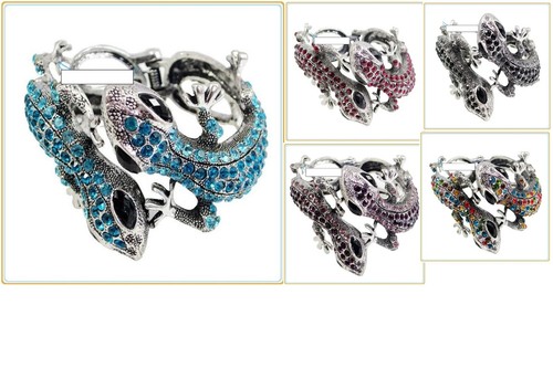 Bracciale salamandra geco - bracciale,