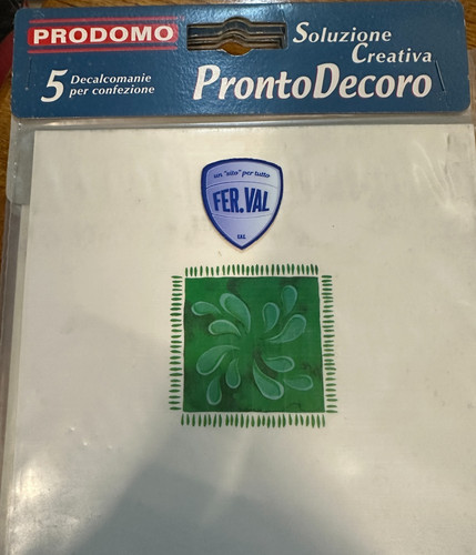 Decalcomania pronto - decalcomania, "pronto