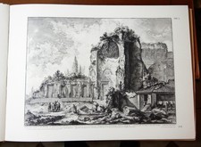G.B.PIRANESI:VEDUTA AVANZI CASA DI NERONE EX TEMPI DEL SOLE E LUNA.ROMA RISTAMPA