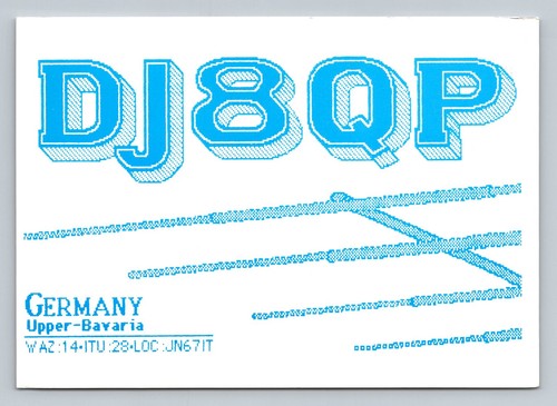 Radioamatore qsl dj8qp - radioamatore,