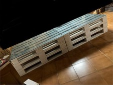 Mobile pallet epal 240 x 80 piano vetro fumè Bancali